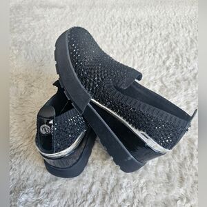 The Wishbone Collection Rhinestone Knit Loafers